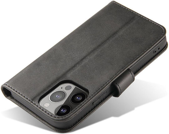 Hurtel Magnet Book Δερματίνης Μαύρο (Redmi Note 12 Pro / Poco X5 Pro)