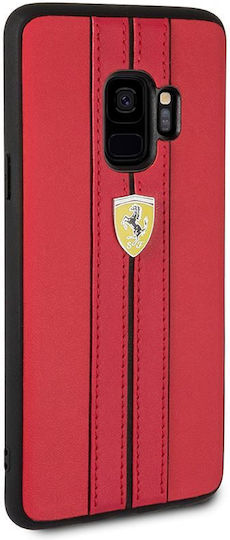 Ferrari Hardcase Back Cover Δερματίνης Κόκκινο (Galaxy S9)