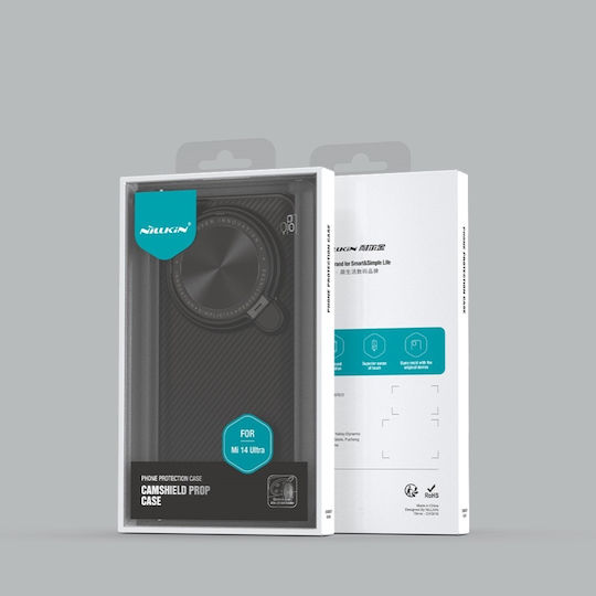 Nillkin Camshield Umschlag Rückseite Kunststoff / Silikon Schwarz (Xiaomi 14 Ultra)