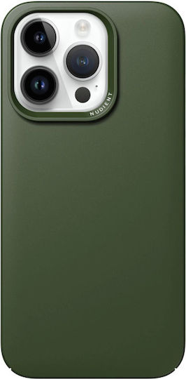 Nudient Thin Задна корица Пластмаса 1мм Pine Green (iPhone 14 Pro)
