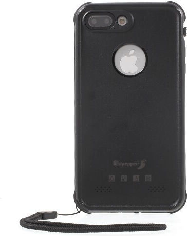 Redpepper Shockproof Waterproof 360 Full Cover Silicone Waterproof Black (iPhone 8/7 Plus)