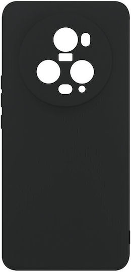 Hurtel Soft Umschlag Rückseite Silikon Schwarz (Honor Magic5 Pro)