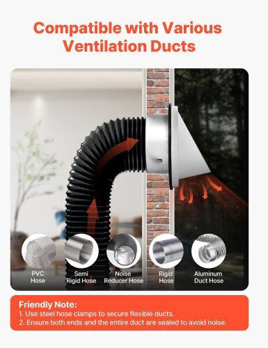 Vevor Vent Louver 18.8x18.8cm Square with Screen