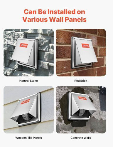Vevor Vent Louver 18.8x18.8cm Square with Screen