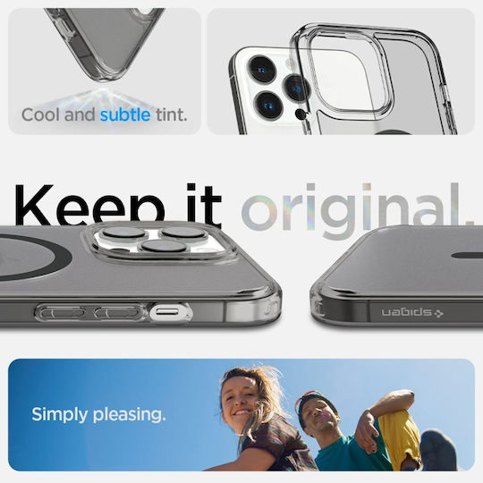 Spigen Ultra Hybrid MagFit Back Cover Plastic 2mm Frost Black (iPhone 14 Pro Max)