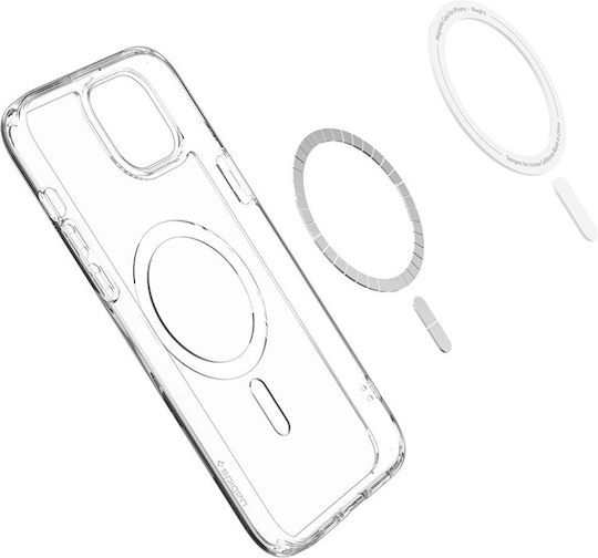Spigen Ultra Hybrid MagFit Back Cover Plastic 2mm Alb (iPhone 15 Plus / 16 Plus)