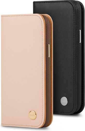 Moshi Overture Wallet Δερματίνης Jet Black (iPhone 13 Pro)