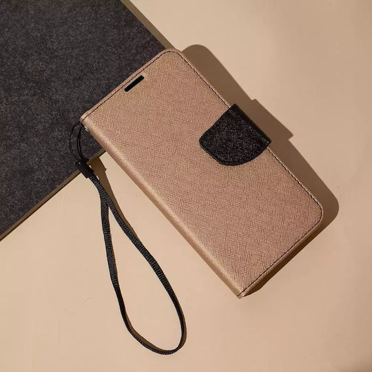 Fancy Diary Brieftasche Synthetisches Leder Gold (Galaxy A41)