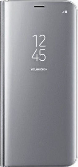 Hurtel Clear View Книга Пластмаса Сребрист (Galaxy S10 Lite)