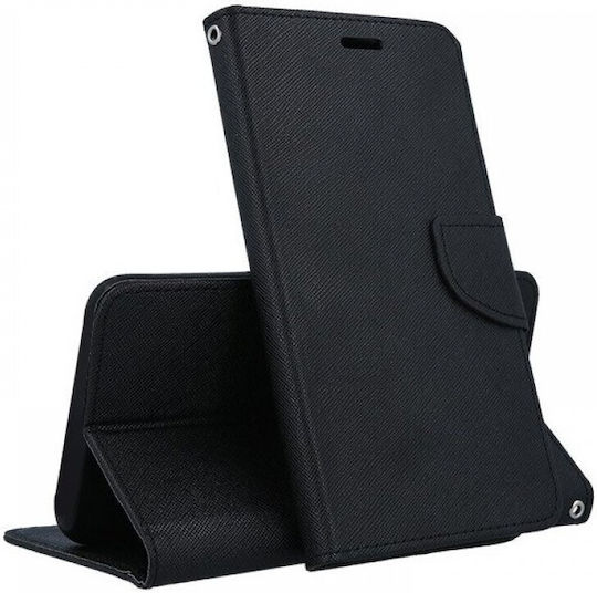 Fancy Brieftasche Synthetisches Leder Schwarz (Redmi 10 / 10 2022)