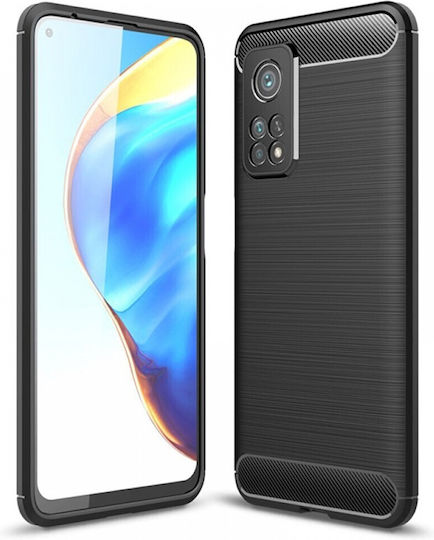 Forcell Carbon Задна корица Силикон Черен (Xiaomi Mi 10T / Mi 10T Pro)