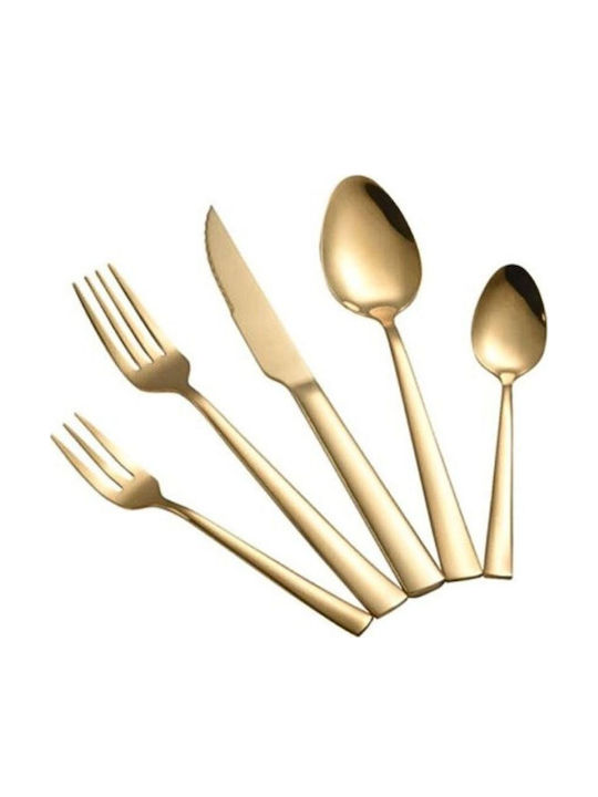 Dinox Inox Fruit/Dessert Fork Gold Porto 14.5cm