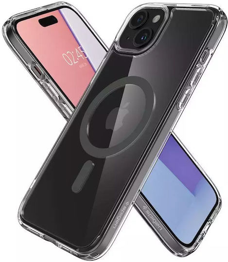 Spigen Ultra Hybrid (MagFit) Back Cover Plastic Graphite (iPhone 15 Plus)