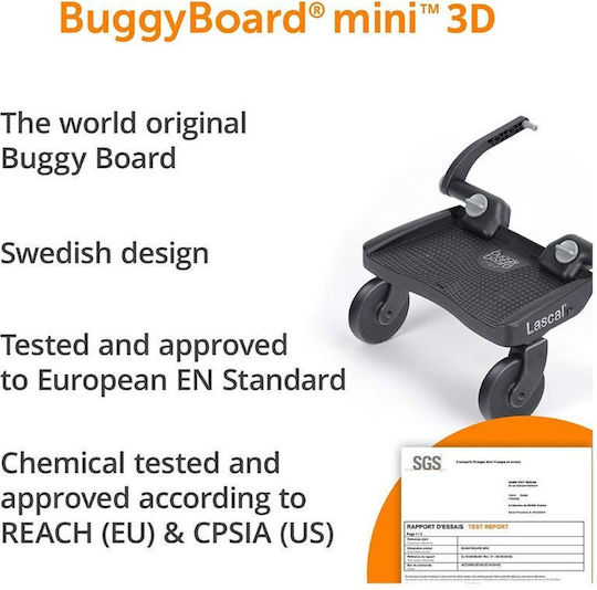 Lascal Buggy Board Καροτσιού Μπλε Mini 3D