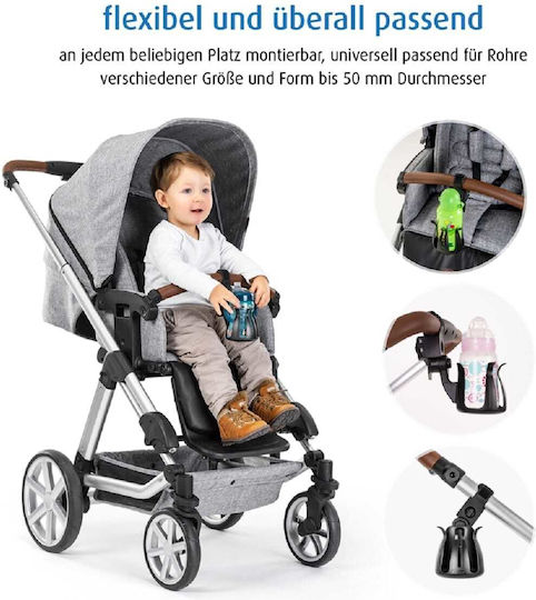 Reer Kinderwagenzubehör Flaschehalter Schwarz Clip & Go
