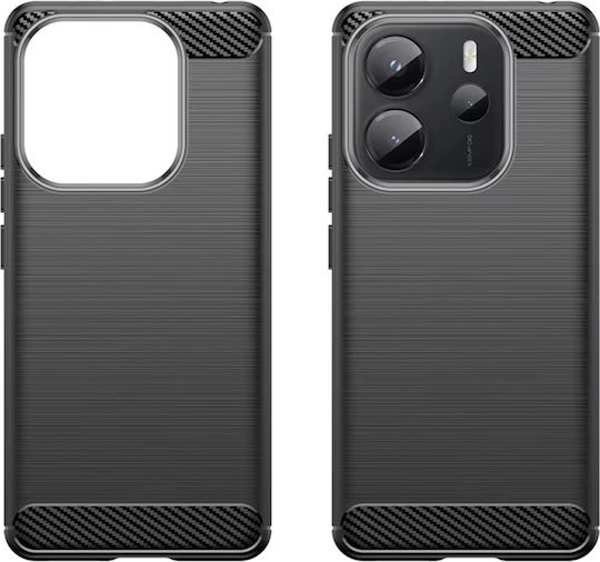 Techsuit Carbon Bumper Силикон / Пластмаса Черен (Redmi Note 14S)