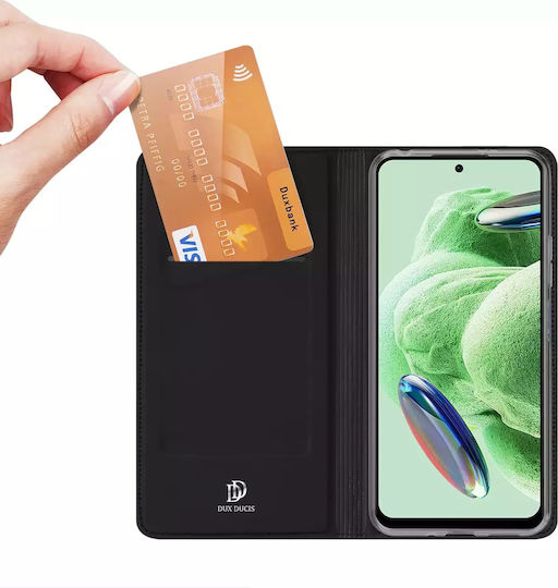 Dux Ducis Skin Pro Series Книга Пластмаса Черен (Poco X5)