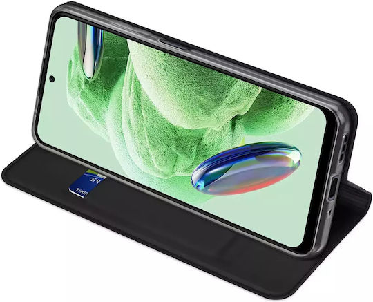 Dux Ducis Skin Pro Series Книга Пластмаса Черен (Poco X5)