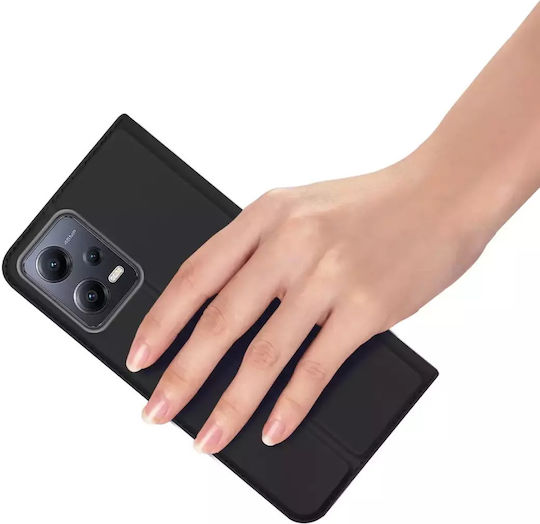 Dux Ducis Skin Pro Series Книга Пластмаса Черен (Poco X5)