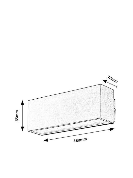 Rabalux Mataro Wandmontierte Außenleuchte LED IP54 10W