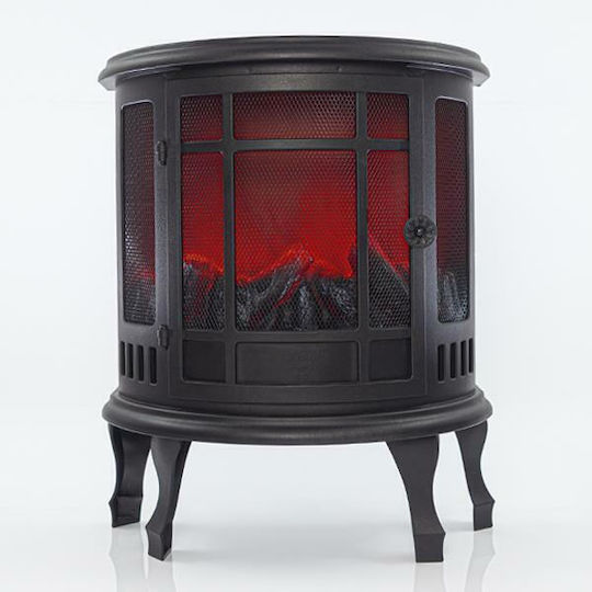 Eurolamp Dekorative Lampe Kamin Schwarz