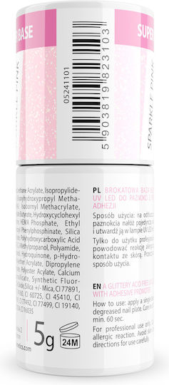 Brushup Super Base Must Be Uv Led Hybrid Nail Base My Best Friend Sparkle Pink 5g