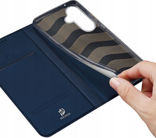 Dux Ducis Skin Pro Book Synthetic Leather Navy Blue (Galaxy S23 FE)