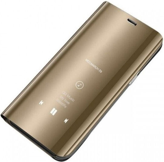 Clear View Book Plastic Gold (Xiaomi Mi 10 / Mi 10 Pro)