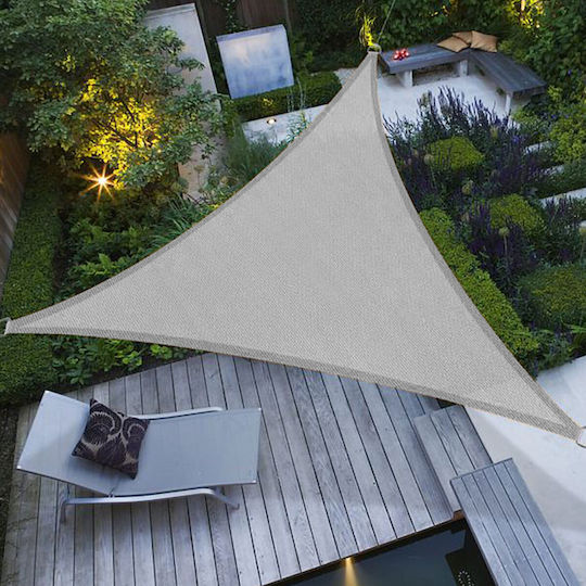 Sidirela Pânză De Umbrire Triunghiulară Gri Cu Cerc 3x3x1.5m 170gr/m²