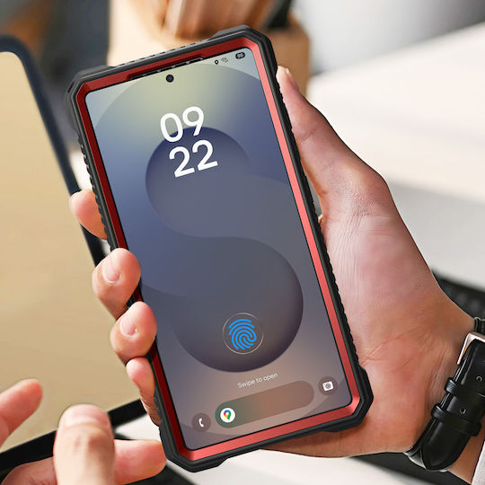 I-blason Integral Калъф Samsung S25 Ultra Удароустойчив Съвместим с Magsafe Червен