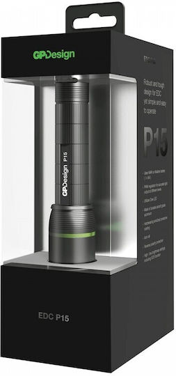 GP Batteries Lanternă LED cu Luminozitate Maximă 150lm Design P15 Ain Negru