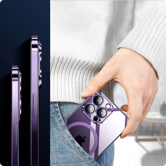 Tech-Protect Magshine Back Cover Σιλικόνης Μωβ (iPhone 14 Pro Max)