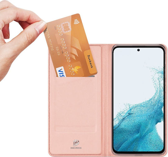 Dux Ducis Skin Pro Book Δερματίνης Ροζ Χρυσό (Galaxy A54)