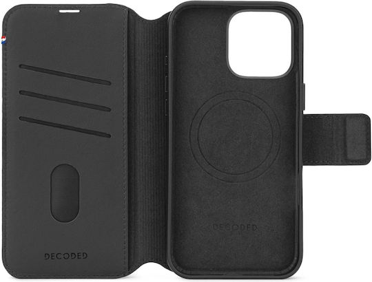 Decoded Detachable Wallet Δερμάτινο 1mm Μαύρο (iPhone 16 Pro Max)
