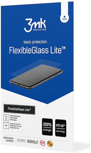 3MK FlexibleGlass Lite Back Cover Σιλικόνης / Tempered Glass Μαύρο (Realme GT 5G)