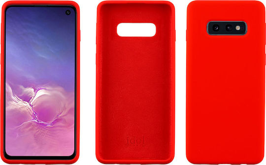 Idol 1991 Velvet TPU Back Cover Πλαστικό Κόκκινο (Galaxy S10e)