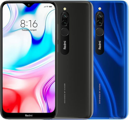 Forcell Back Cover Σιλικόνης Μαύρο (Redmi 8)