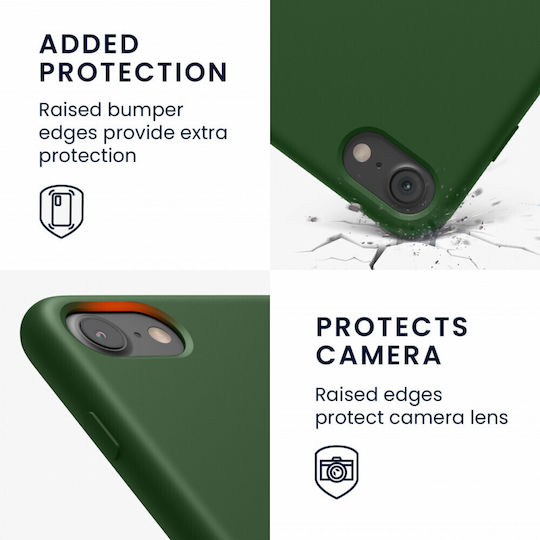 KWmobile Back Cover Silicone Green (iPhone SE 2022/2020)