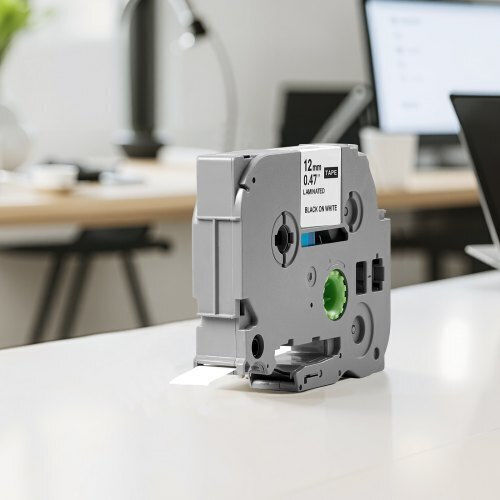 Vevor Bandă Pentru Etichetări Neagră Culoare Full Face 4 Bucăți Serie Compatibilă Dymo LetraTag/LT