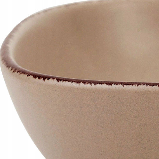 Nava Sugar Σαλατιέρα Κεραμική Καφέ 16.5x16.5cm