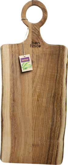 Bonfesto Rectangular Wooden Chopping Board Beige 60x25cm
