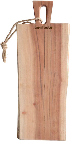 Bonfesto Rectangular Wooden Chopping Board Beige 40x15cm