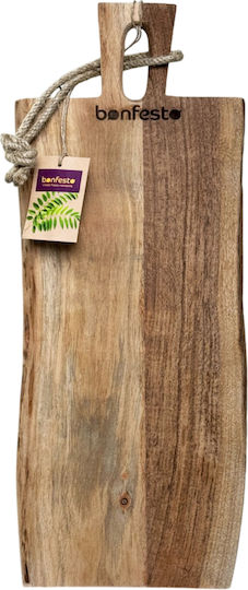 Bonfesto Rectangular Wooden Chopping Board Beige 40x15cm