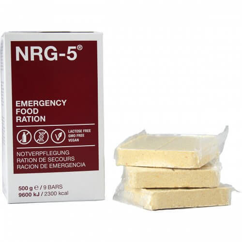 Katadyn NRG-5 Energy Bars 2300kcal 500g 20 Years