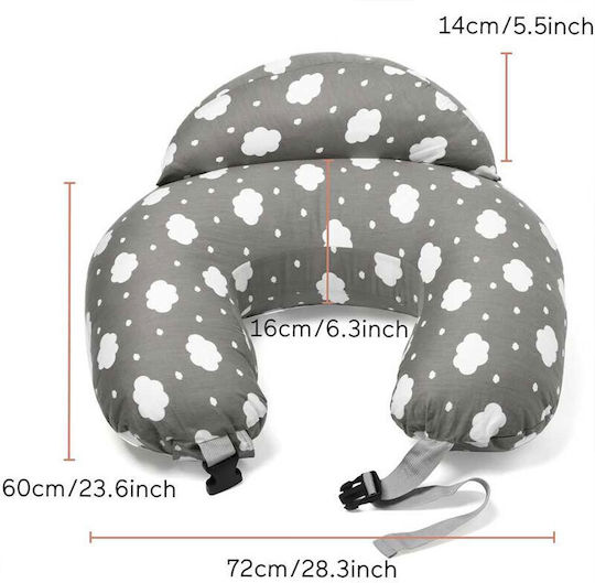 Momcozy Pregnancy & Nursing Pillow Gray