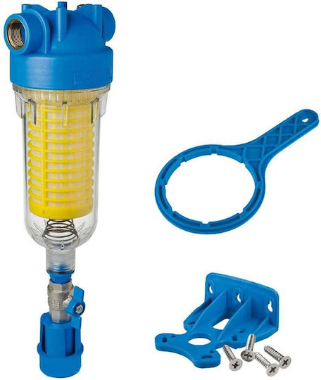 Atlas Filtri Hydra RAH Water Filtration System Single Central Supply Micron 1 1/4" with Replacement Filter RA6000024