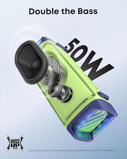 Soundcore by Anker Boom 3i Αδιάβροχο Ηχείο Bluetooth 50W με Διάρκεια Μπαταρίας έως 16 ώρες Πράσινο