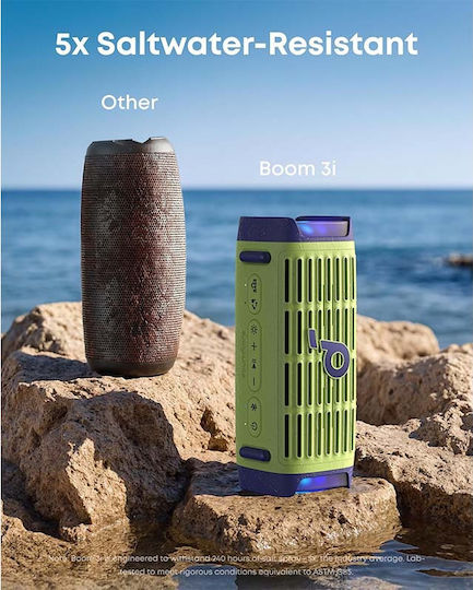 Soundcore by Anker Boom 3i Αδιάβροχο Ηχείο Bluetooth 50W με Διάρκεια Μπαταρίας έως 16 ώρες Πράσινο