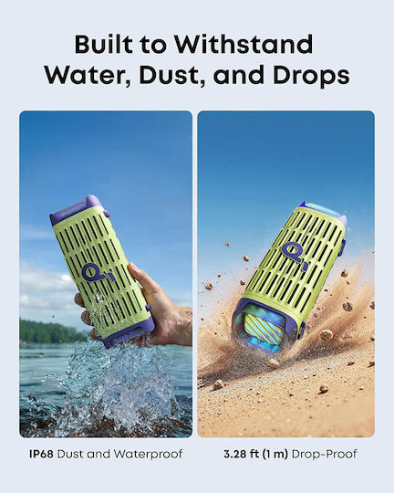 Soundcore by Anker Boom 3i Αδιάβροχο Ηχείο Bluetooth 50W με Διάρκεια Μπαταρίας έως 16 ώρες Πράσινο