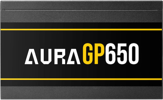 Gamdias Aura GP650 650W Черен Компютърно захранване Пълен кабел